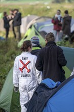 Protest action against the demolition of the village of Lützerath in the Rhenish lignite mining