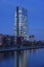 The building of the European Central Bank, ECB, on the Main, in Frankfurt, Hesse, Germany, Europe