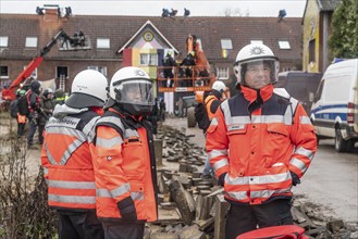 2nd day of the eviction of the Lützerath hamlet, occupied buildings of the former farm, by climate