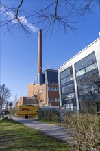 The Igony heating plant in Essen-Rüttenscheid, a district heating plant fuelled by natural gas,