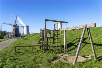 The Doel nuclear power plant on the Scheldt, one of two nuclear power plants in Belgium, consists