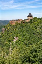 Nideggen Castle, above the Rur Valley, keep, Eifel, North Rhine-Westphalia, Germany, Europe