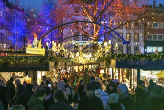 Christmas market at the Alter Markt in the historic city centre of Cologne, North Rhine-Westphalia,