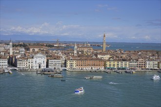 View from the tower of the San Giorgio Maggiore church to the Chiesa di San Francesco della Vigna,