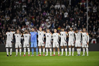 Germany national team, remembrance, mourning, minute's silence in memory of Johan Neeskens NED and