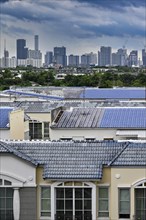 Skyline and residential buildings, Bangkok, Thailand, Asia