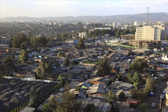 Northern Ethiopia, View over Addis Ababa, Skyline, Ethiopia, Africa