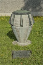 Urn with soil from German concentration camps, Plötzensee Memorial, Hüttigpfad,