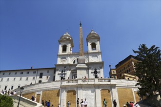 The church Santissima Trinita dei Monti, Santa Trinita dei Monti or Santissima Trinita al Monte