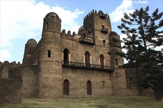 Amhara region, in the Gemp palace complex in Gondar, Gonder, imperial palace, UNESCO, world,