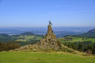 Aviation memorial, Wasserkuppe, Rhön, district of Fulda, Hesse, Germany, Europe