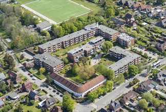 Aerial view, flat, house, densification, redensification, housing construction, lack of space,