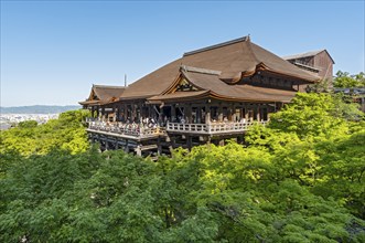 Main hall, Kiyomizu-dera temple, Kyoto, Japan, Asia