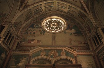 Basilica of San Francesco, nave of the upper church, Assisi, Umbria, Italy (for editorial use only)