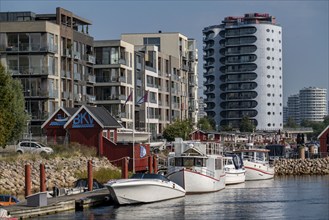 Sluseholmen neighbourhood, on an artificial island, former industrial area, now a new residential