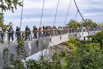 The Königsstuhl Skywalk on the chalk cliffs of Rügen, viewing platform on the famous Königsstuhl