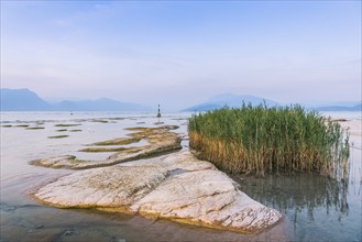 Evening mood at Jamaica beach, lake, holiday, travel, tourism, Sirmione, Italy, Europe