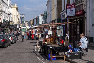 Street market, street vendor, Portobello Road Market, Portobello Road, Notting Hill, London,