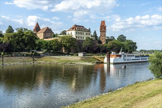 Tangermünde Castle on the Tangier and Elbe rivers in Tangermünde, Saxony-Anhalt, Germany, Europe