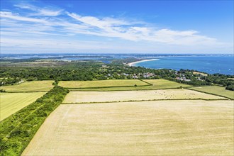 Ballard Cliff over Studland, Jurassic Coast, Dorset Coast, Poole, England, United Kingdom, Europe