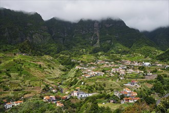 Sao Vicente village in green valley on Madeira island, Portugal, Europe