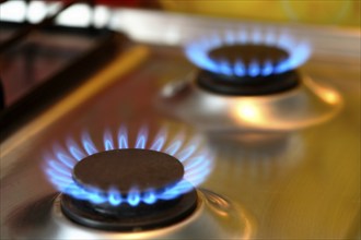 Gas flame, two-burner gas hob, gas, energy prices, studio