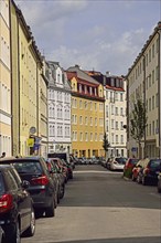 Europe, Germany, Bayer, Munich, Glockenbachviertel, Geyerstrasse, typical old residential street,