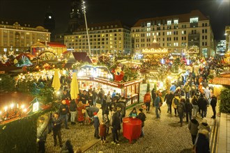 The Dresden Striezelmarkt is a Christmas market in Dresden. It has been held in Advent since 1434,