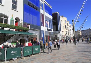 Shops on St Patrick's Street, City of Cork, County Cork, Ireland, Irish Republic, Europe