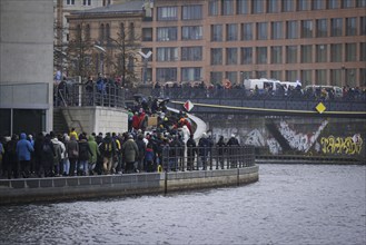 Demonstration at the Reichstag building under the slogan 'Äô We are the firewall'Äô. Organisers