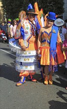 Political rally march on Columbus Day, Fiesta Nacional de España, October 12 2017, Madrid, Spain,