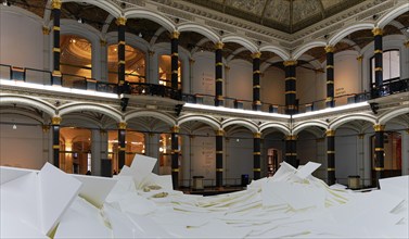 Interior photograph, Martin Gropius Bau, General Idea exhibition, Berlin, Germany, Europe