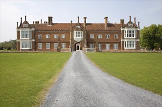 Helmingham Hall an historic moated manor house in Helmingham, Suffolk, England with origins from