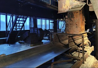 Zollverein Coal Mine Industrial Complex, interior view of the coal washing plant and path to the