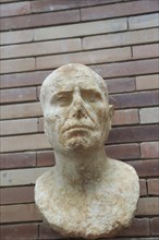 Bust of man, Museo Nacional de Arte Romano, national museum of Roman art, Merida, Extremadura,