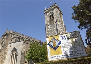 Renewal renovation appeal project for St Thomas church, Salisbury, Wiltshire, England, UK