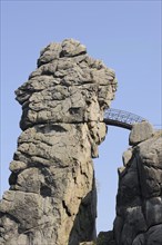 Externsteine, Teutoburg Forest, Horn-Bad Meinberg, North Rhine-Westphalia, Germany, Europe