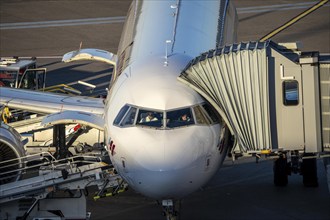 Eurowings Airbus at Terminal 1 C-Gates, Cologne-Bonn Airport, CGN, North Rhine-Westphalia, Germany,