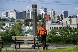 Essener Aussichten, one of 30 viewpoints of Essen, spread throughout the city, here from the