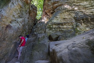 The Devil's Gorge, narrow, accessible gorge of sandstone rocks, with steep rocky gorges, near