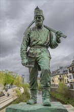 Sculpture of a smelter man from the former Siegen hammer mill, created in 1902 by Prof. Dr