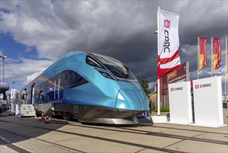 CINOVA H2 New Energy Intercity Train, train from the Chinese manufacturer CRRC with hydrogen drive.