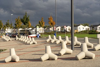 New urban quarter Graf Bismarck and Stölting Marina, on the Rhine-Herne Canal, residential and