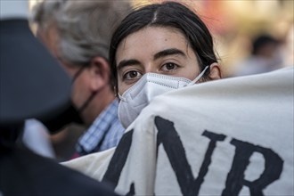 Police operation at a demonstration against the planned assembly law in North Rhine-Westphalia, in