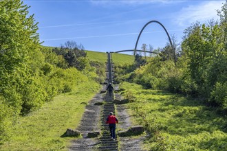 The Hoheward spoil tip, main part of the Hoheward Landscape Park, Himmelsstiege, 529 steps lead