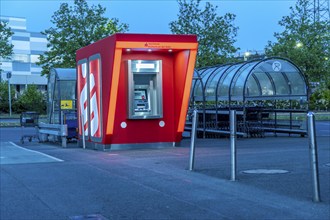 New ATM on the site of a shopping centre in Mülheim-Dümpten, free-standing, should be blast-proof,