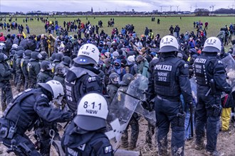 Violent clashes between thousands of demonstrators and the police, after a demonstration against