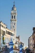 Steeple of San Girgio dei Greci, church, city trip, holiday, travel, tourism, lagoon city,