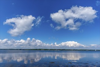 Flenburg Fjord with view of the Danish shore, nature reserve Holnis peninsula, nature reserve,