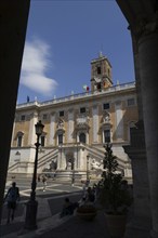 Senatorial Palace, Palazzo Senatorio, on the Capitol, Capitoline Hill in Rome, City Hall of the